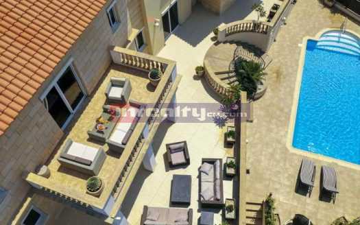 SEAVIEW 5 B/R VILLA WITH SW.POOL IN AG.TYCHONAS -ROUSSOS VILLAS